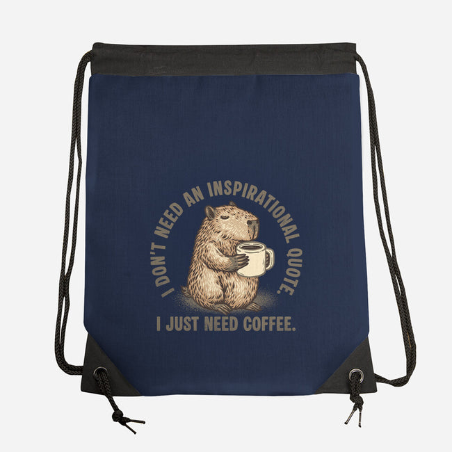 I Just Need A Coffee-None-Drawstring-Bag-glitchygorilla