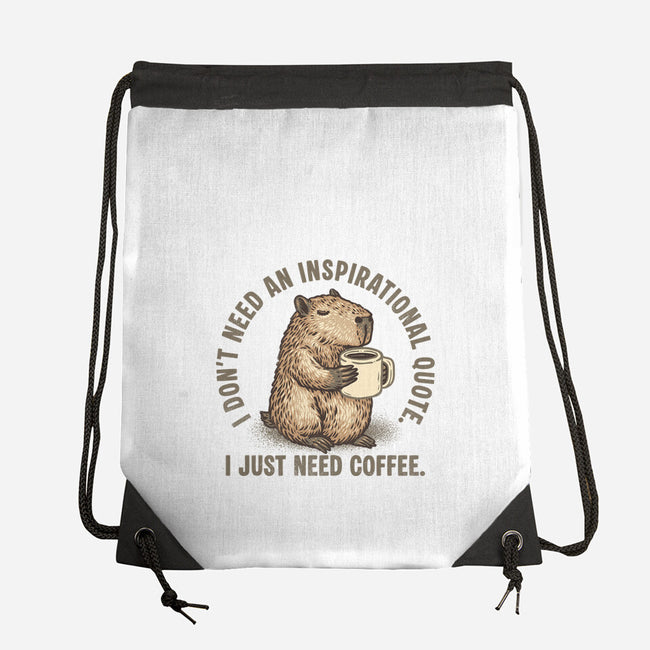 I Just Need A Coffee-None-Drawstring-Bag-glitchygorilla