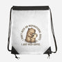 I Just Need A Coffee-None-Drawstring-Bag-glitchygorilla