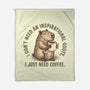 I Just Need A Coffee-None-Fleece-Blanket-glitchygorilla