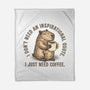 I Just Need A Coffee-None-Fleece-Blanket-glitchygorilla
