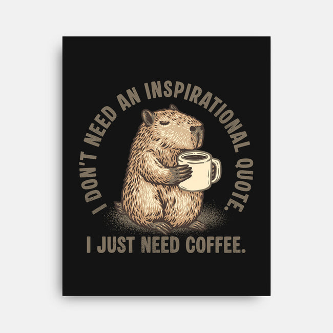 I Just Need A Coffee-None-Stretched-Canvas-glitchygorilla