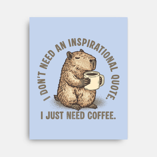 I Just Need A Coffee-None-Stretched-Canvas-glitchygorilla