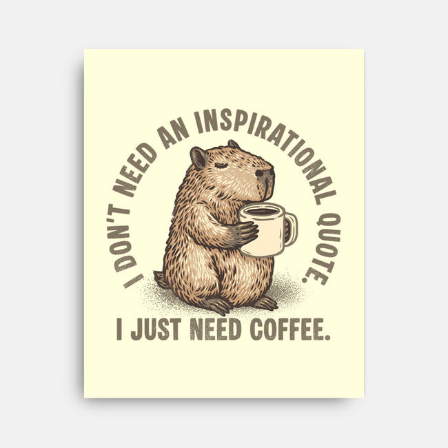 I Just Need A Coffee-None-Stretched-Canvas-glitchygorilla