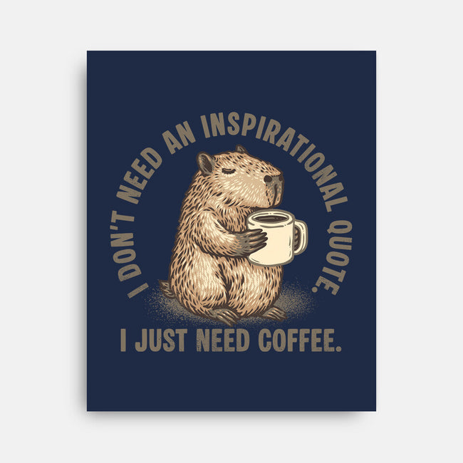 I Just Need A Coffee-None-Stretched-Canvas-glitchygorilla