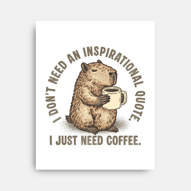 I Just Need A Coffee-None-Stretched-Canvas-glitchygorilla
