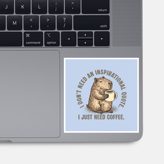 I Just Need A Coffee-None-Glossy-Sticker-glitchygorilla