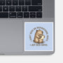 I Just Need A Coffee-None-Glossy-Sticker-glitchygorilla