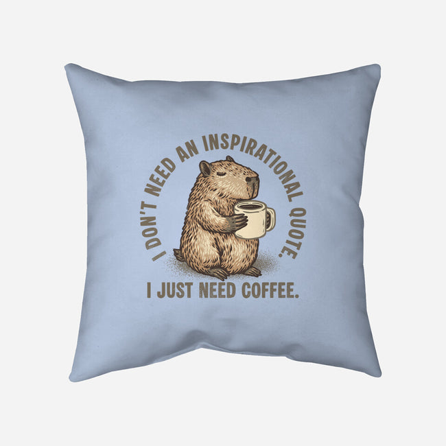 I Just Need A Coffee-None-Removable Cover w Insert-Throw Pillow-glitchygorilla