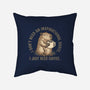 I Just Need A Coffee-None-Removable Cover w Insert-Throw Pillow-glitchygorilla