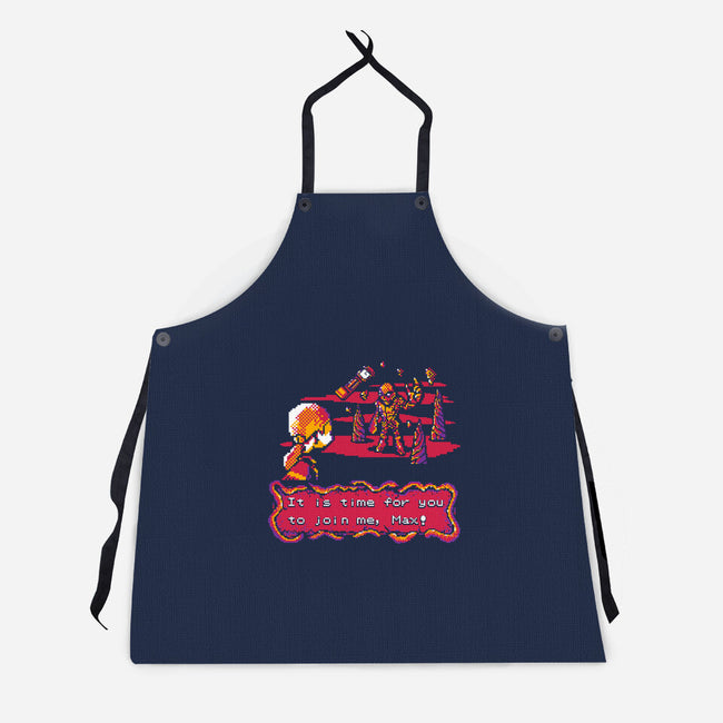 Pocket Stranger-Unisex-Kitchen-Apron-demonigote