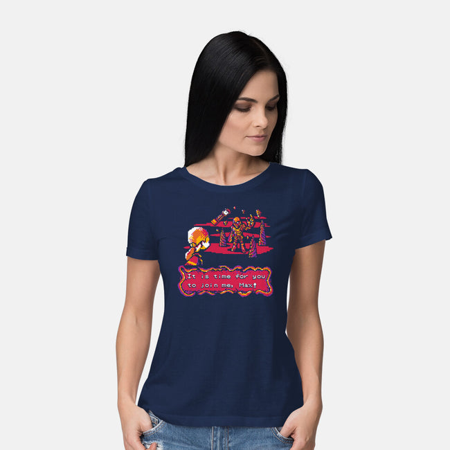 Pocket Stranger-Womens-Basic-Tee-demonigote