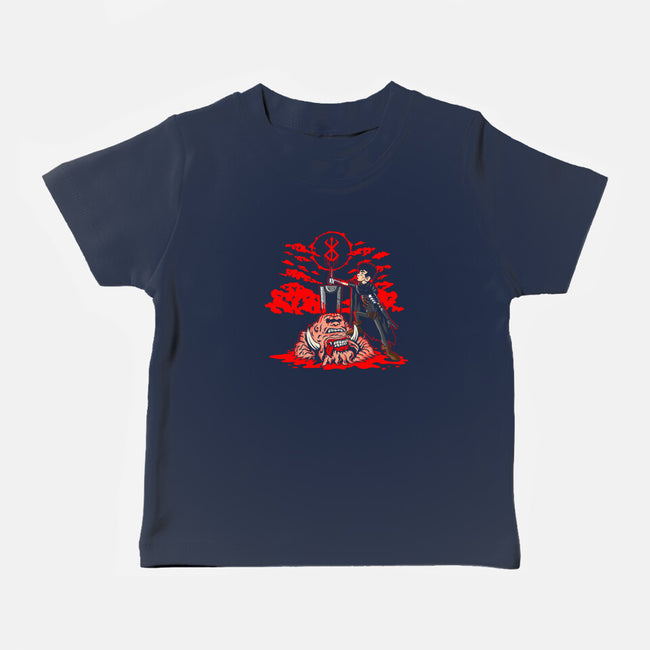 The Hunk Of Iron-Baby-Basic-Tee-demonigote