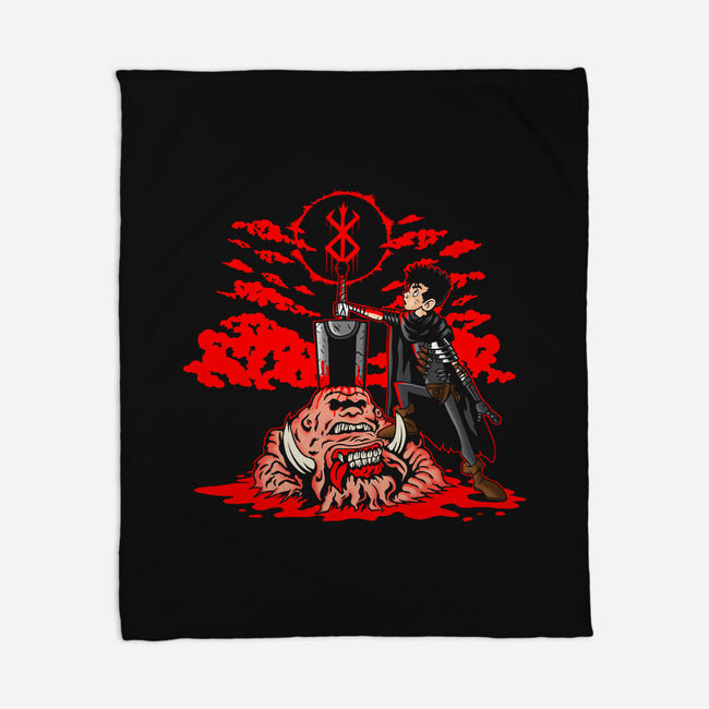 The Hunk Of Iron-None-Fleece-Blanket-demonigote