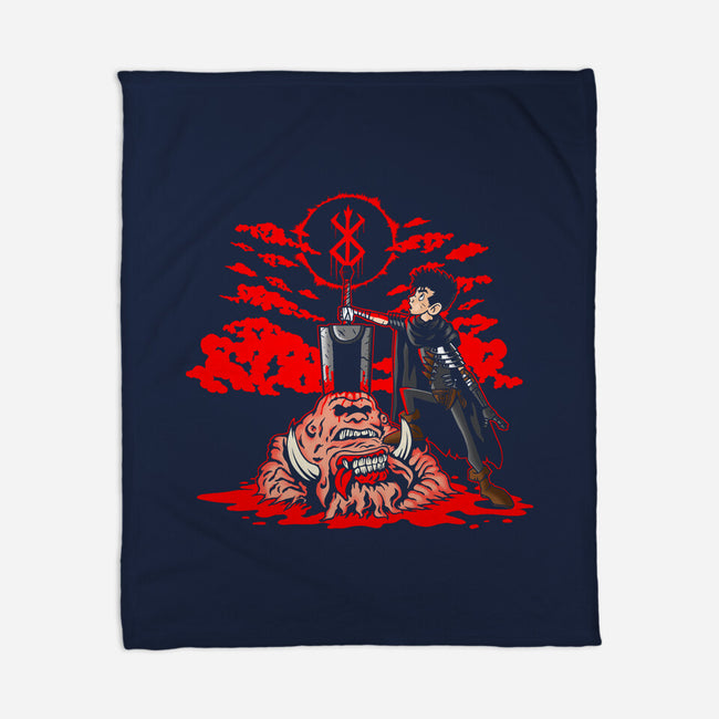The Hunk Of Iron-None-Fleece-Blanket-demonigote