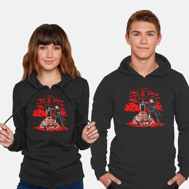 The Hunk Of Iron-Unisex-Pullover-Sweatshirt-demonigote