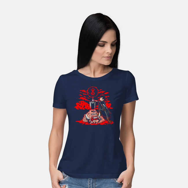 The Hunk Of Iron-Womens-Basic-Tee-demonigote