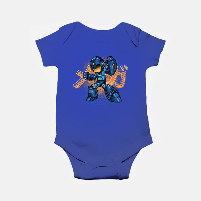 Mega Blast-Baby-Basic-Onesie-glitchygorilla