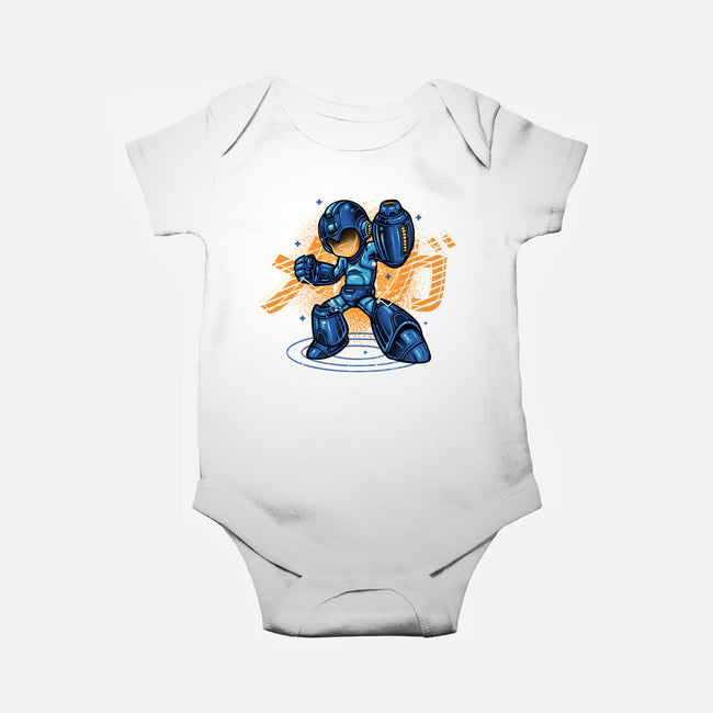 Mega Blast-Baby-Basic-Onesie-glitchygorilla