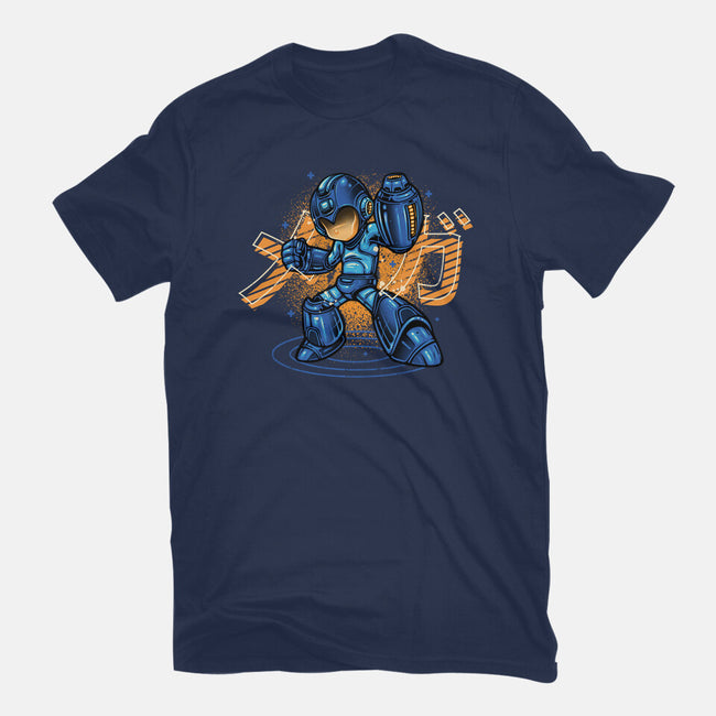 Mega Blast-Womens-Basic-Tee-glitchygorilla