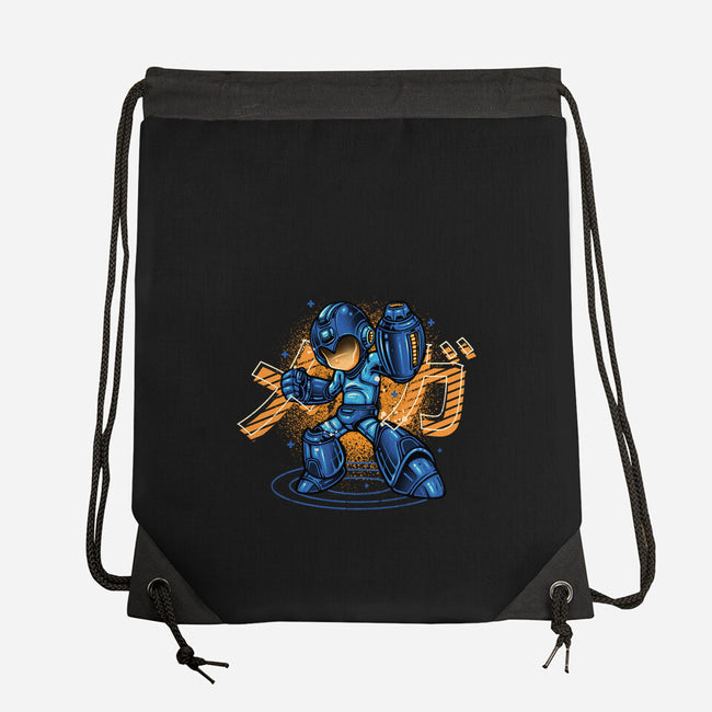 Mega Blast-None-Drawstring-Bag-glitchygorilla