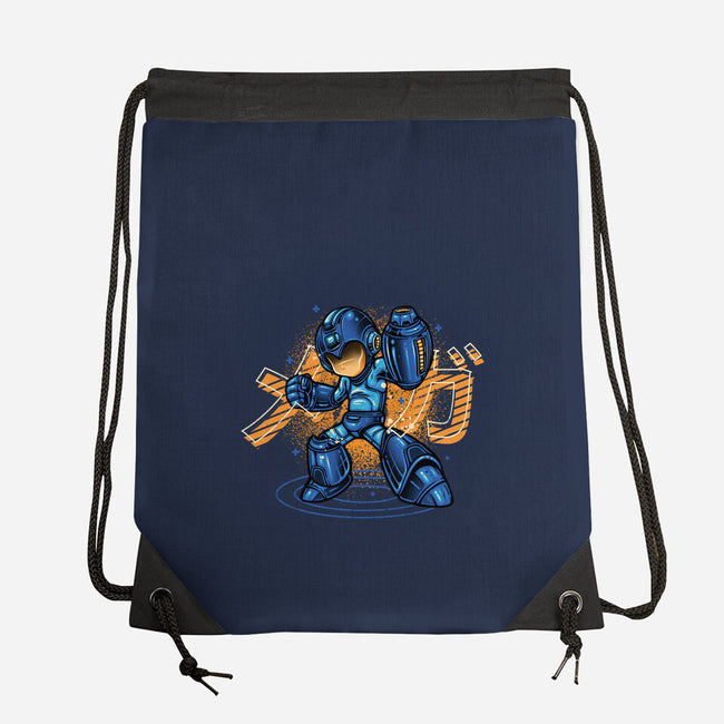 Mega Blast-None-Drawstring-Bag-glitchygorilla