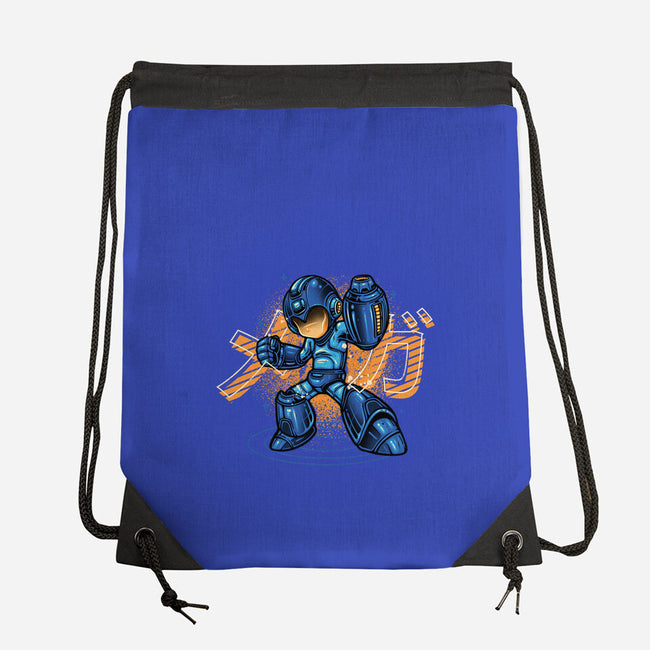 Mega Blast-None-Drawstring-Bag-glitchygorilla