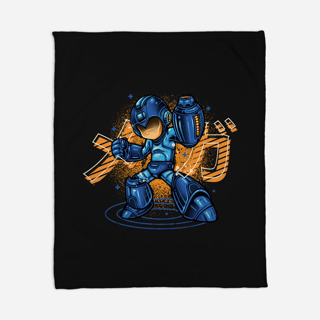 Mega Blast-None-Fleece-Blanket-glitchygorilla