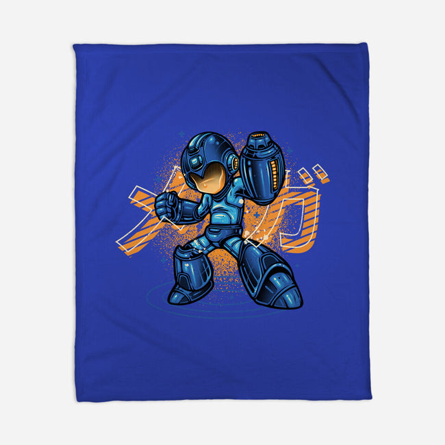 Mega Blast-None-Fleece-Blanket-glitchygorilla
