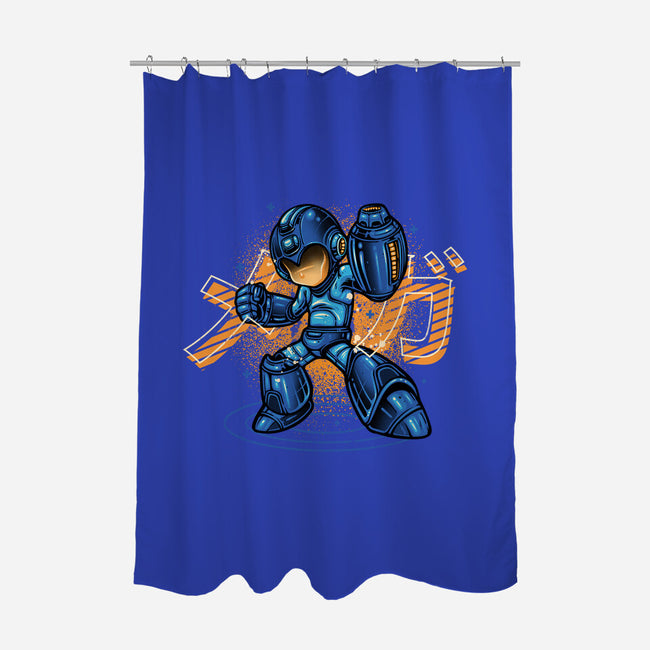 Mega Blast-None-Polyester-Shower Curtain-glitchygorilla