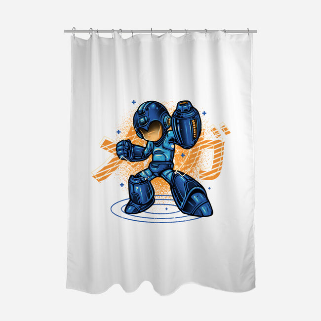 Mega Blast-None-Polyester-Shower Curtain-glitchygorilla