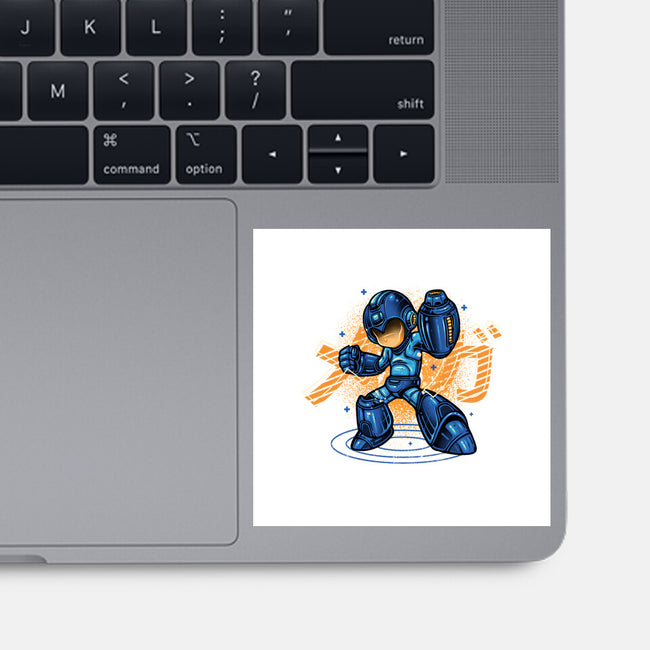 Mega Blast-None-Glossy-Sticker-glitchygorilla