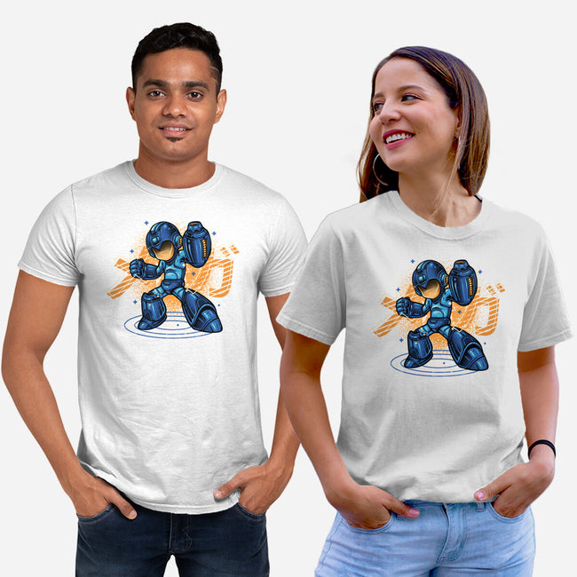 Mega Blast-Unisex-Basic-Tee-glitchygorilla