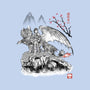 Toothless Sumi-e-Womens-Fitted-Tee-Astrobot Invention