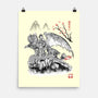 Toothless Sumi-e-None-Matte-Poster-Astrobot Invention