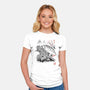 Toothless Sumi-e-Womens-Fitted-Tee-Astrobot Invention