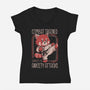 Anxiety Attack Expert-Womens-V-Neck-Tee-eduely