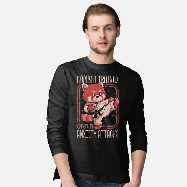 Anxiety Attack Expert-Mens-Long Sleeved-Tee-eduely