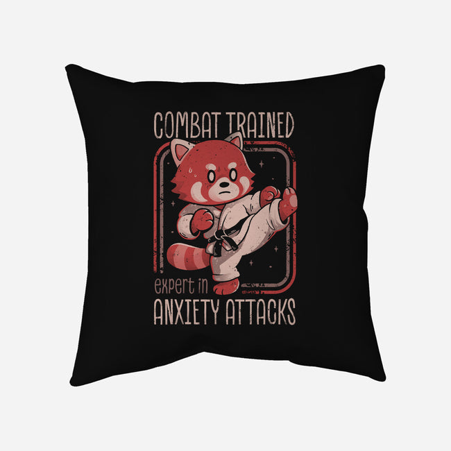 Anxiety Attack Expert-None-Removable Cover w Insert-Throw Pillow-eduely