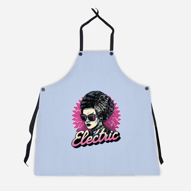 Electric Vibes Forever-Unisex-Kitchen-Apron-glitchygorilla