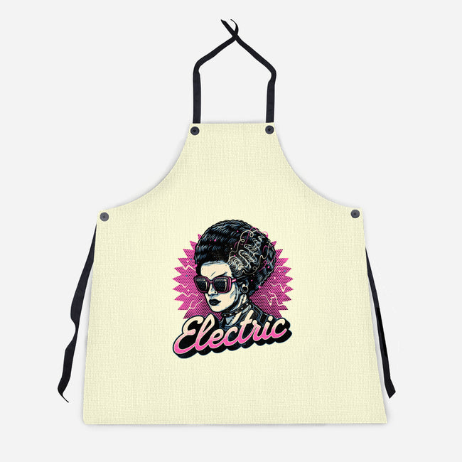 Electric Vibes Forever-Unisex-Kitchen-Apron-glitchygorilla