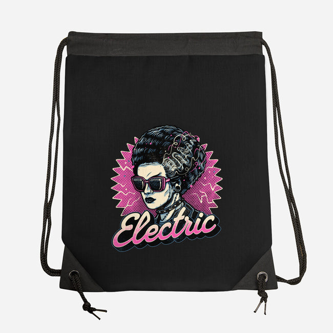 Electric Vibes Forever-None-Drawstring-Bag-glitchygorilla