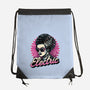 Electric Vibes Forever-None-Drawstring-Bag-glitchygorilla