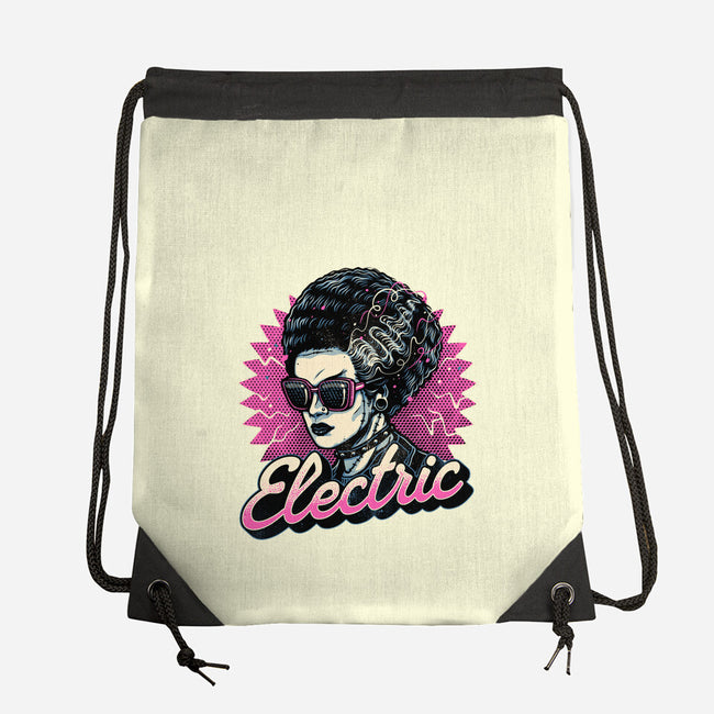 Electric Vibes Forever-None-Drawstring-Bag-glitchygorilla