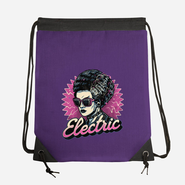 Electric Vibes Forever-None-Drawstring-Bag-glitchygorilla