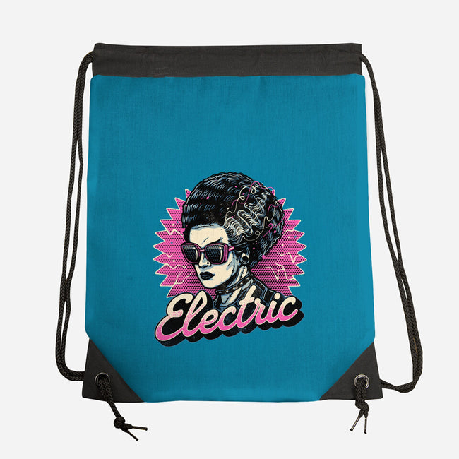 Electric Vibes Forever-None-Drawstring-Bag-glitchygorilla