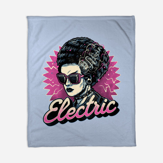 Electric Vibes Forever-None-Fleece-Blanket-glitchygorilla