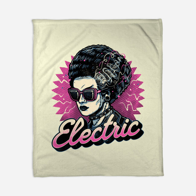 Electric Vibes Forever-None-Fleece-Blanket-glitchygorilla
