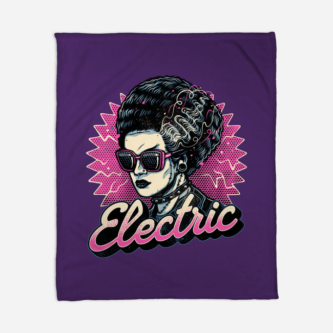 Electric Vibes Forever-None-Fleece-Blanket-glitchygorilla