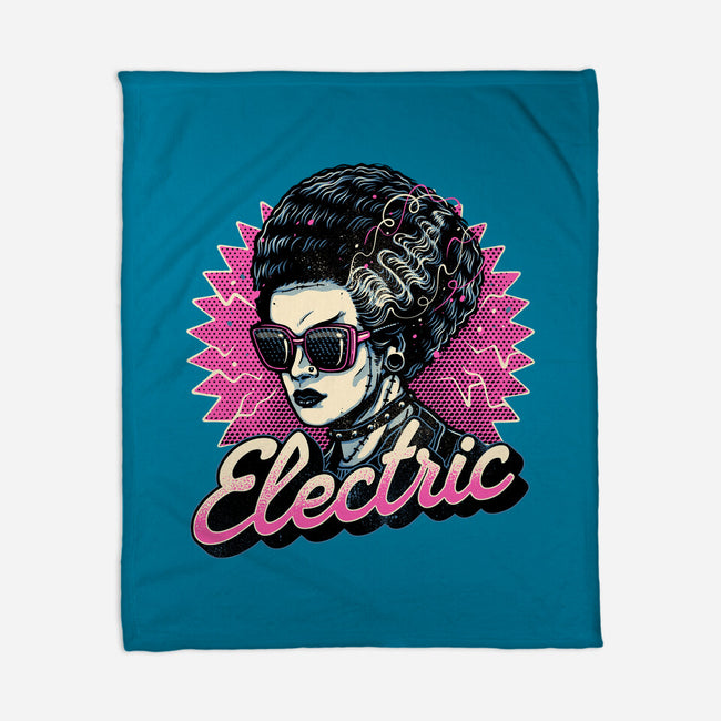 Electric Vibes Forever-None-Fleece-Blanket-glitchygorilla